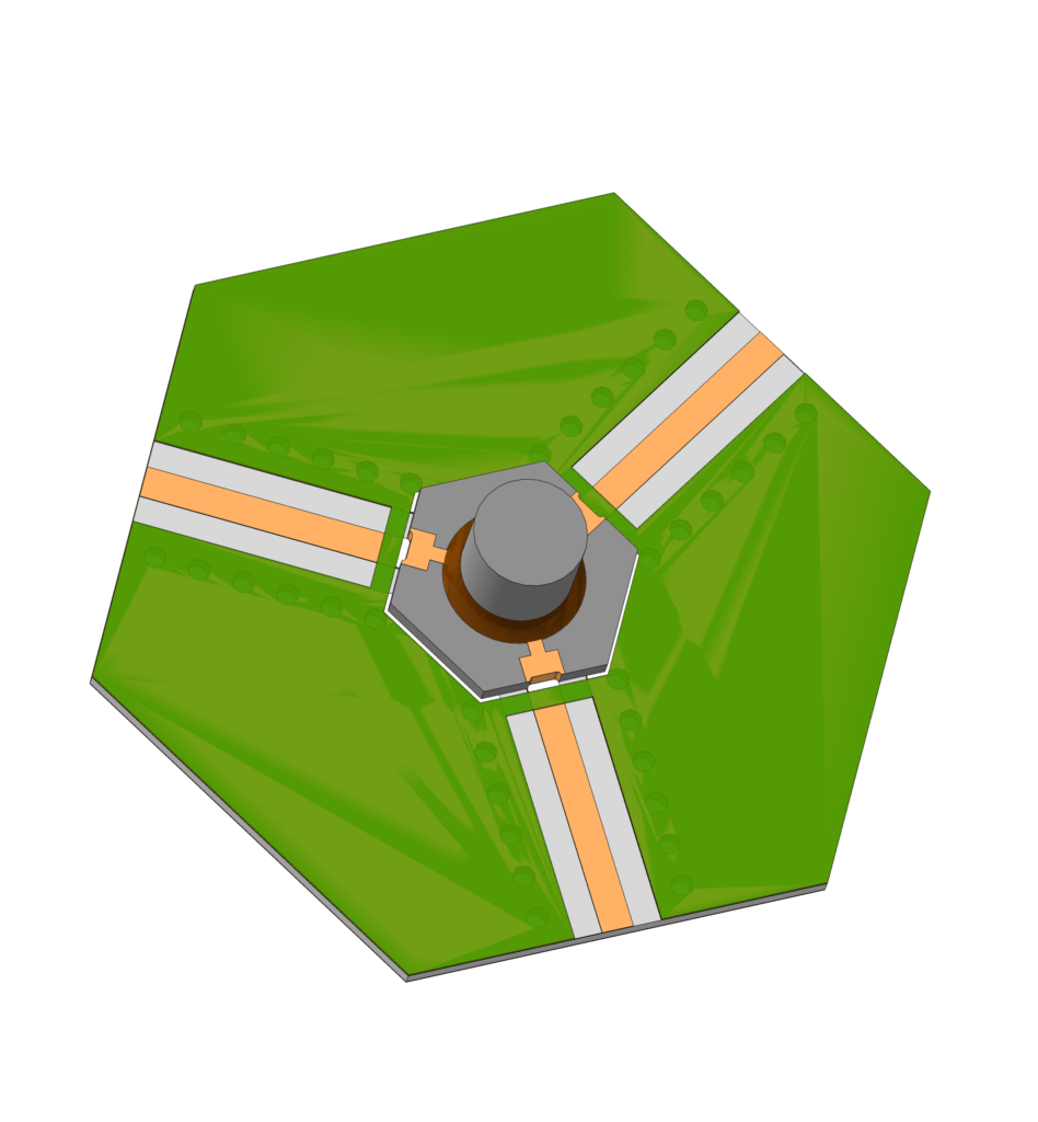 Hexagolnal Circulator on PCB